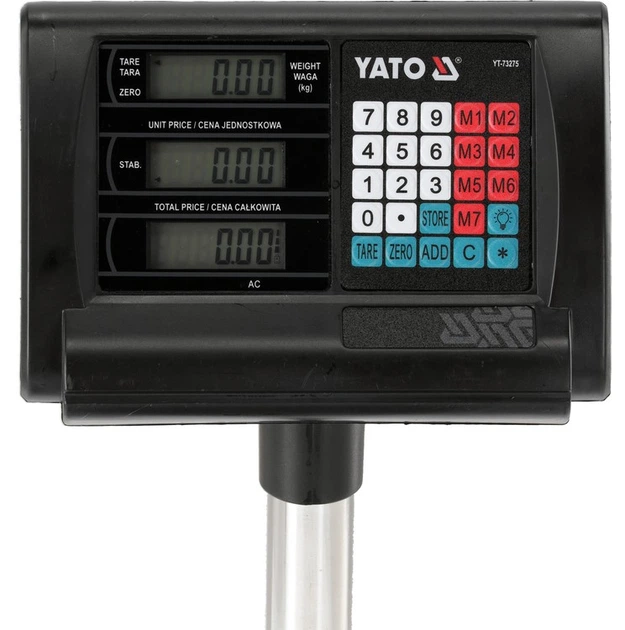 Ваги електронні Yato YT-73275 платформені 100 кг / 20 г (5906083122514) - зображення 5