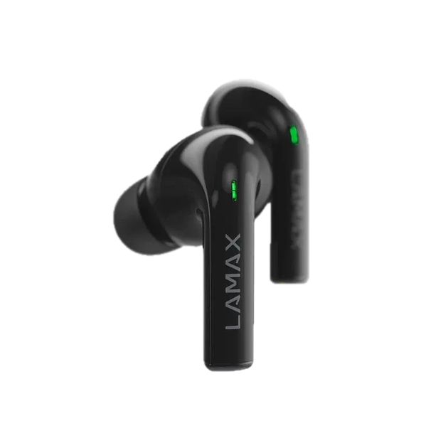 Бездротові навушники Lamax  Clips1 ANC BT 5.3 BeatBass Чорні (LXIHMCPS1ACBA) - зображення 4