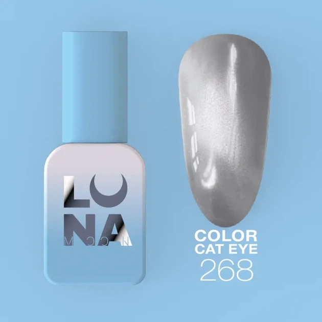 Гель-лак з ефектом "Котяче око" LunaMoon Color Cat Eye 8 мл для манікюру та педикюру №268 - Фото 1 Гель-лак з ефектом "Котяче око" LunaMoon Color Cat Eye 8 мл для манікюру та педикюру №268 - зображення 1