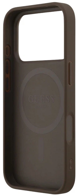 Панель Guess 4G Printed Stripes MagSafe для Apple iPhone 17 Pro Brown (3666339491420) - зображення 6