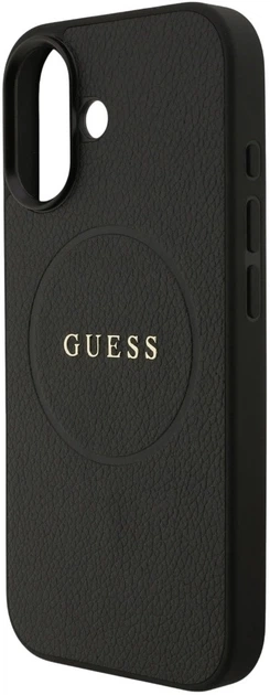 Панель Guess Grained Ring MagSafe для Apple iPhone 17 Black (3666339490881) - зображення 5