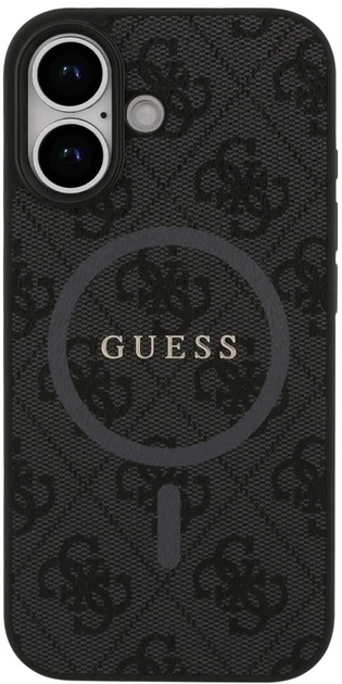 Панель Guess 4G Ring Classic Logo MagSafe для Apple iPhone 17 Black (3666339490966) - зображення 3