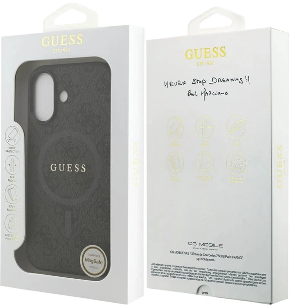 Панель Guess 4G Ring Classic Logo MagSafe для Apple iPhone 17 Black (3666339490966) - зображення 8