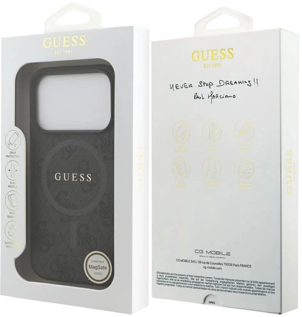 Панель Guess 4G Ring Classic Logo MagSafe для Apple iPhone 17 Pro Black (3666339490980) - зображення 8