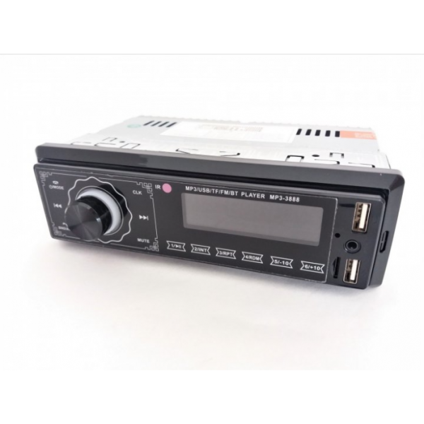 Автомагнитола 3888 ISO+FM+USB+SD+AUX+Bluetooth 4x50W 1Din магнитола с пультом сенсорный дисплей - изображение 2