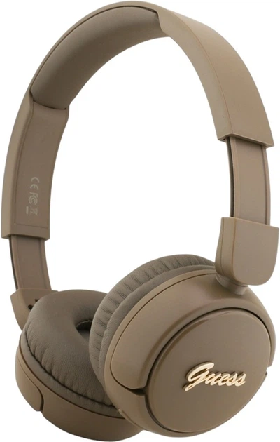Навушники Guess Metal Logo Script Brown (GUBHV6SCW) - Фото 2 Навушники Guess Metal Logo Script Brown (GUBHV6SCW) - зображення 2
