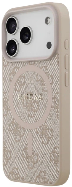 Панель Guess 4G Ring Classic Logo MagSafe для Apple iPhone 17 Pro Pink (3666339491024) - зображення 2