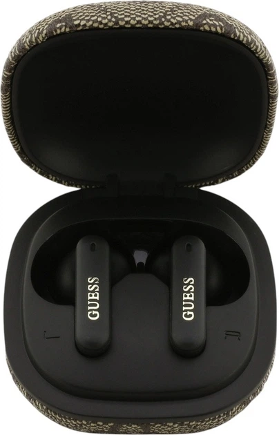 Słuchawki Guess 4G Classic Metal Logo TWS ENC Brown (GUTWST3P4EGW) - obraz 3