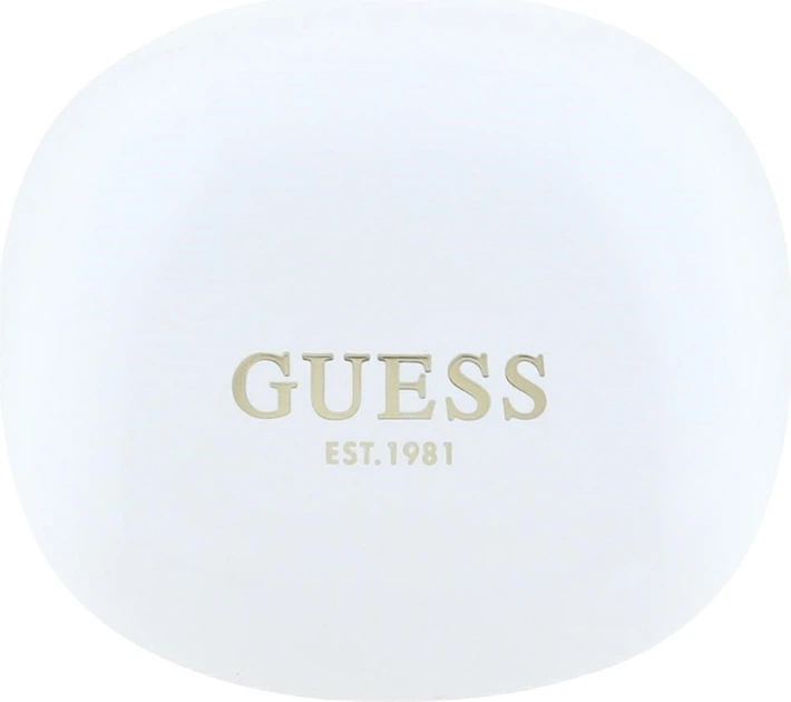 Słuchawki Guess Flat Classic Logo Electroplated TWS White (GUTWST7FCEEH) - obraz 4
