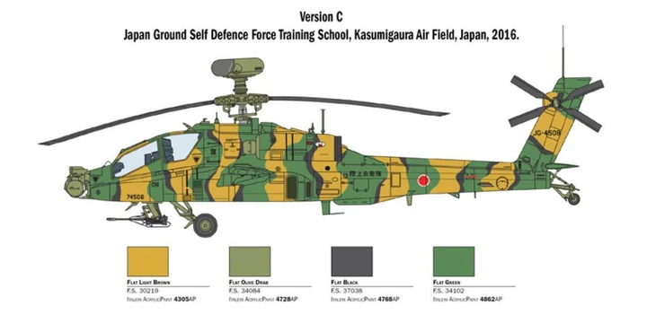 Збірна модель 1:48 вертоліт AH-64D "Apache Longbow" Italeri 2748 - изображение 5