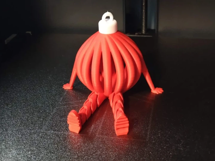 Декоративная Елочная Игрушка Christmas Ornament With Articulated Legs 3Д Печать Красный 10 См - Фото 1 Декоративная Елочная Игрушка Christmas Ornament With Articulated Legs 3Д Печать Красный 10 См - изображение 1