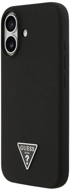 Панель Guess Silicone Triangle Logo MagSafe для Apple iPhone 17 Black (3666339517113) - зображення 2