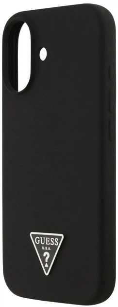 Панель Guess Silicone Triangle Logo MagSafe для Apple iPhone 17 Black (3666339517113) - зображення 5