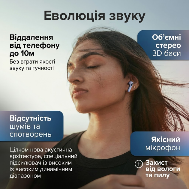 Навушники бездротові Air 4 TWS Bluetooth навушники бездротові з мікрофоном активне шумопоглинання навушники блютуз з магнітним зарядним кейсом MagSafe бездротова зарядка миттєве підключення White Kayfovo A4TWS - зображення 3