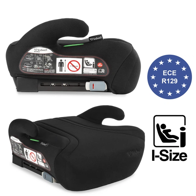 Автокресло бустер Kidwell Bono ISOFIX Black на рост от 125 до 150 см бустер для авто детское сидение 6–12 лет установка ISOFIX безопасное автосидение для ребенка - изображение 4