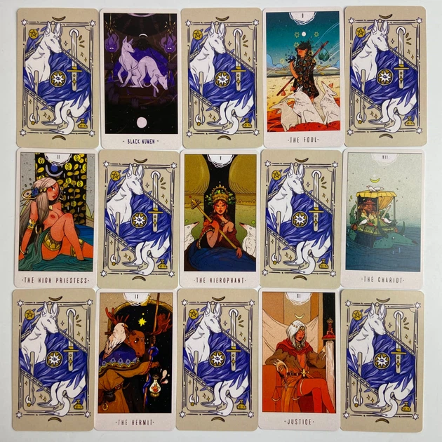 Карти таро Білого Божества, зменшена (White Numen Tarot) – фото
