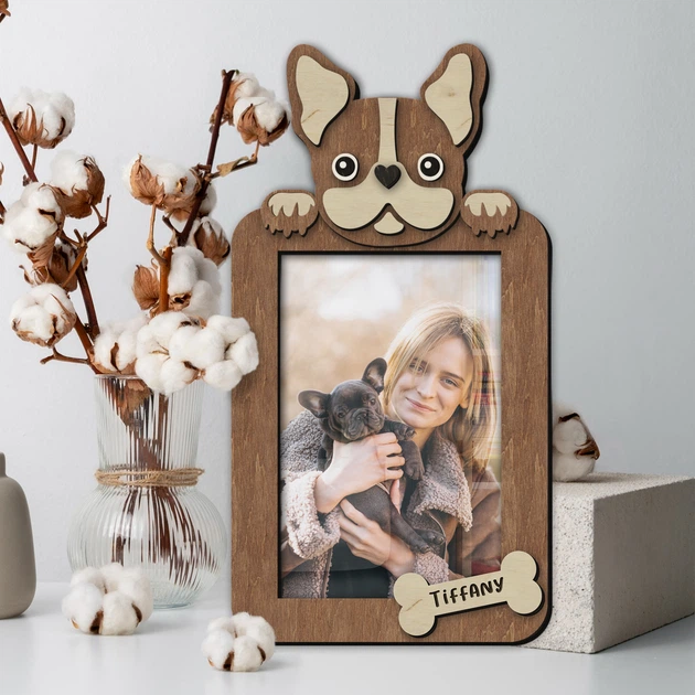 Фоторамка The Frame Depot с французским бульдогом персонализирована на 1 вертикальное фото Коричневый (dog_french_bulldog_vertical) - Фото 2 Фоторамка The Frame Depot с французским бульдогом персонализирована на 1 вертикальное фото Коричневый (dog_french_bulldog_vertical) - изображение 2