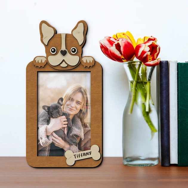 Фоторамка The Frame Depot с французским бульдогом персонализирована на 1 вертикальное фото Светло-коричневый (dog_french_bulldog_vertical) - Фото 2 Фоторамка The Frame Depot с французским бульдогом персонализирована на 1 вертикальное фото Светло-коричневый (dog_french_bulldog_vertical) - изображение 2