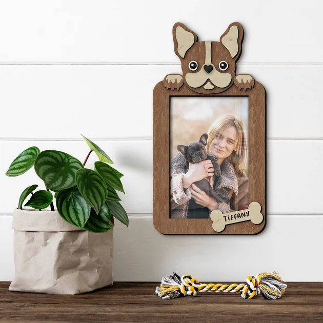 Фоторамка The Frame Depot с французским бульдогом персонализирована на 1 вертикальное фото Коричневый (dog_french_bulldog_vertical) - Фото 3 Фоторамка The Frame Depot с французским бульдогом персонализирована на 1 вертикальное фото Коричневый (dog_french_bulldog_vertical) - изображение 3