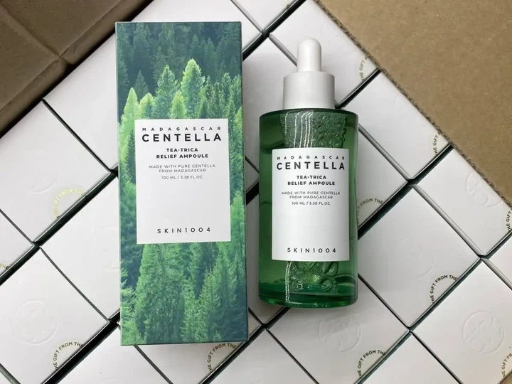 Заспокійлива сироватка для проблемної шкіри SKIN1004 Madagascar Centella Tea Trica Relief Ampoule 100 ml - зображення 2