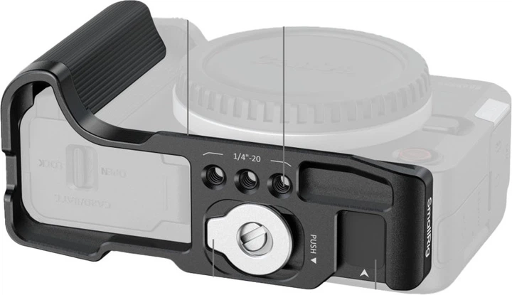 Кріпильна пластина SmallRig 5429 L-Shaped Mount Plate with Handle for Canon EOS R50 V Black (6941590023854) - зображення 3