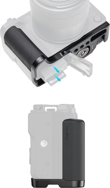 Кріпильна пластина SmallRig 5429 L-Shaped Mount Plate with Handle for Canon EOS R50 V Black (6941590023854) - зображення 4