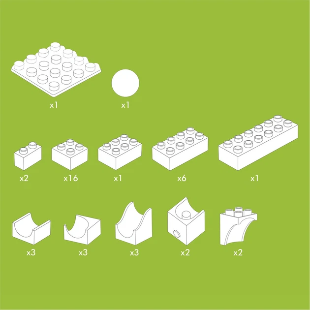 Tor kulkowy Hubelino katapulta 41 elementów 420398 (4250331420398) - obraz 6