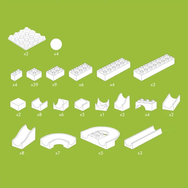 Кульковий трек Hubelino базова 123 елементи 420480 (4250331420480) - зображення 5