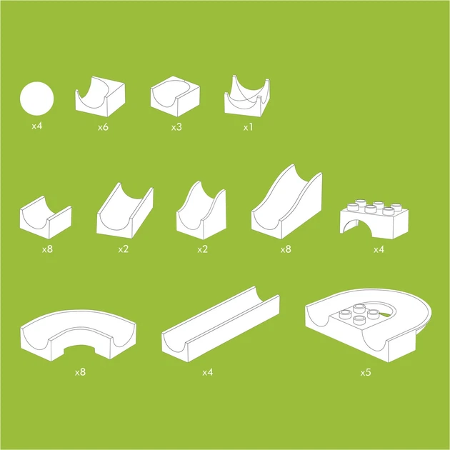 Tor kulkowy Hubelino 55 elementów 420473 (4250331420473) - obraz 4