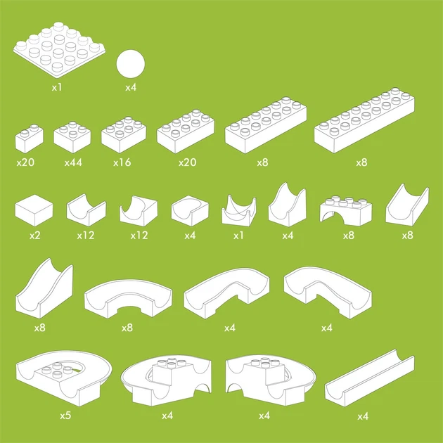 Tor kulkowy Hubelino maxi 213 elementów 420572 (4250331420572) - obraz 5