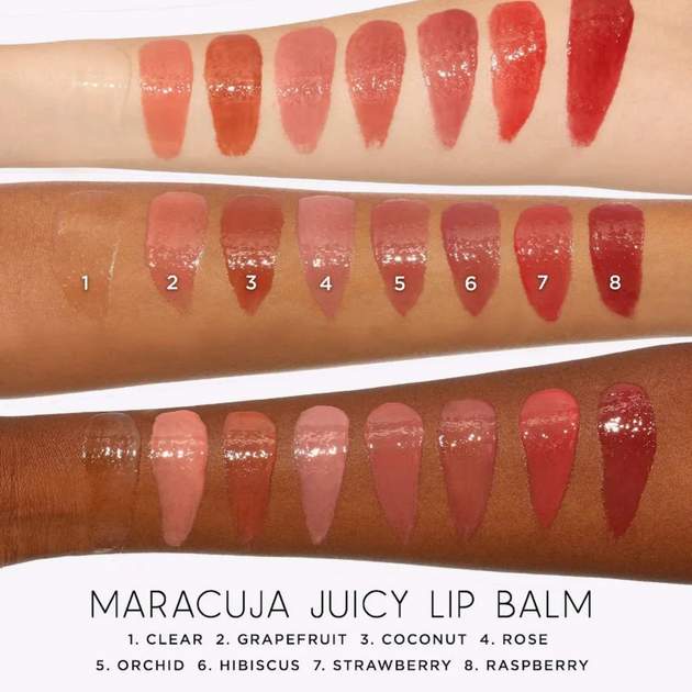 Відтінковий зволожувальний бальзам для губ з олією маракуї Tarte Maracuja Juicy Lip Balm Gloss Mini Raspberry 0.7 г - зображення 4