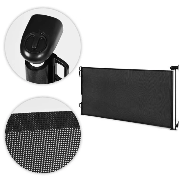 Захисний бар'єр EcoToys ролета для сходів та дверей 160 см Чорний (SG025-BC) - зображення 7