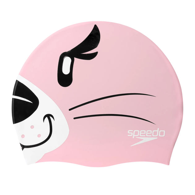 Детская шапочка для плавания Speedo PRINTED CHARACTER CAP IU (8-00232614670) розовый - изображение 4