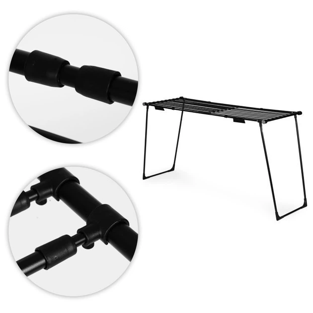 Сушарка для одягу Modern Home BJ-1928 стояча розсувна Чорна (5905817009381) - зображення 6