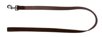 Smycz dla psa Paw Love zamszowa L 120 x 2.5 cm Ciemno-brązowa (5714156139181) - obraz 2