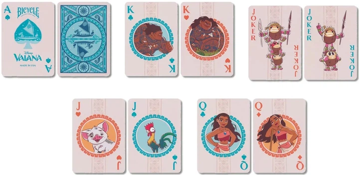 Гральні карти USPCC Bicycle: Vaiana (73854099087) - зображення 2