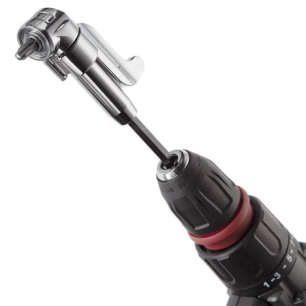 Угловой адаптер для отверточных насадок, 1/4", Cr-V INTERTOOL VT-0106 - изображение 3