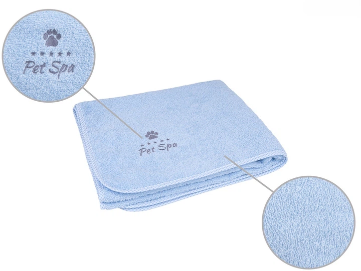 Купальний рушник для собак Amiplay Pet Spa XS Синій (5907563272866) - зображення 2