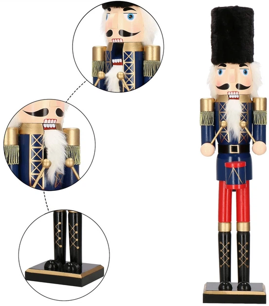 Фігурка Springos CA0812 Лускунчик з барабаном 60 см (5907719424262) - зображення 2