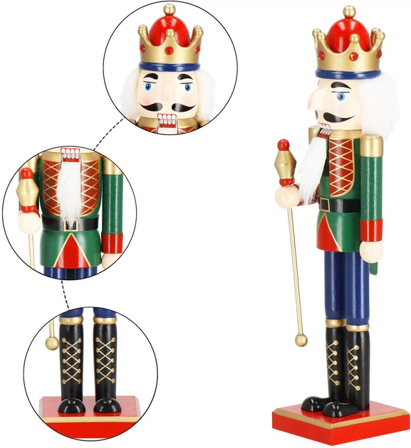 Фігурка Springos CA0918 Лускунчик зі скіпетром 38 см (5907719427850) - зображення 2