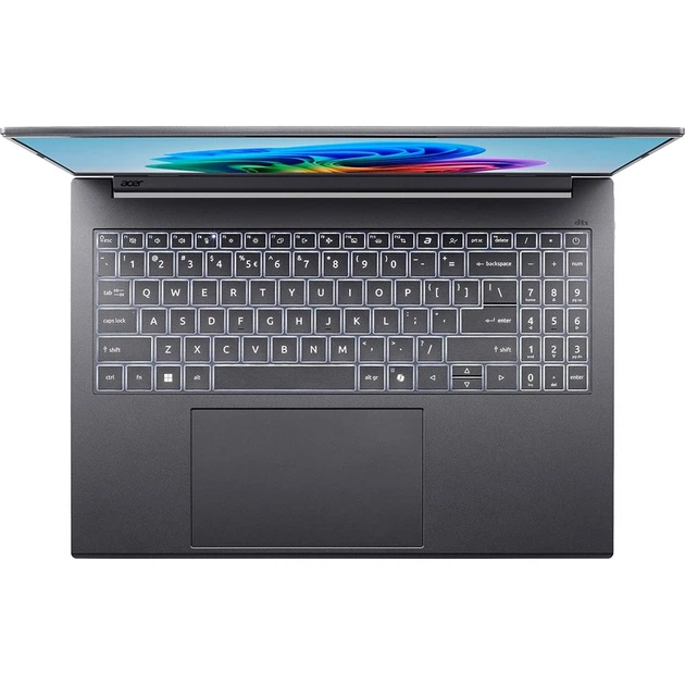 Ноутбук ACER Aspire 16 AI A16-52M-73CT (NX.JS7EX.00B), Intel Core Ultra 7 256V / 16″ / RAM 16 ГБ / SSD 1 ТБ / Intel Arc Graphics 140V / Free DOS / Steel Gray - изображение 3