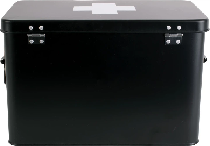 Аптечка Present Time металева з перегородками чорна 31.5 x 19 x 21 см (8714302708244) - зображення 4