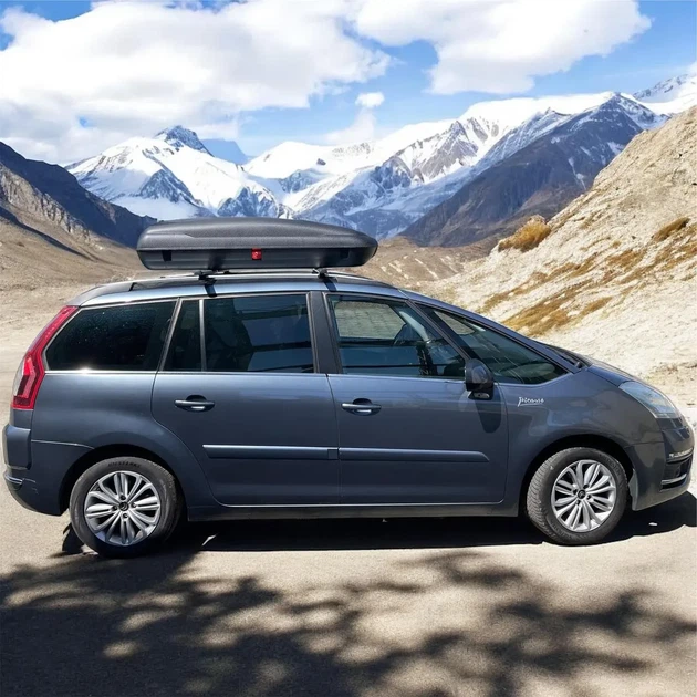 Багажник на дах аеродинамічний для авто CITROEN C4 Grand Picasso 2006-2013 Kenguru Рейлинг Аэро М - зображення 3