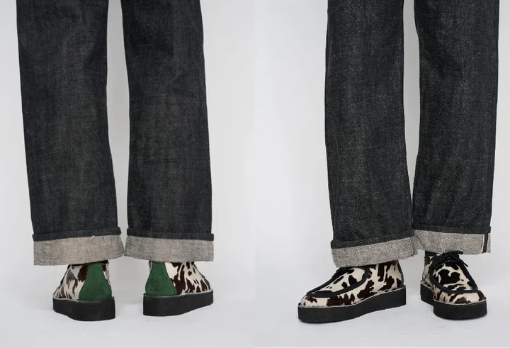 Чоловічі черевики clarks x brain dead desert nomad cow print анімалістичний принт лімітована серія - изображение 2