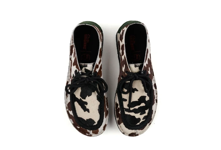 Чоловічі черевики clarks x brain dead desert nomad cow print анімалістичний принт лімітована серія - изображение 4