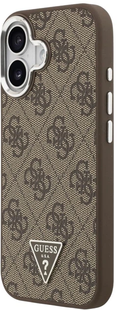 Панель Guess 4G Triangle Logo MagSafe для Apple iPhone 17 Brown (3666339517595) - зображення 2