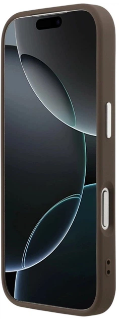 Панель Guess 4G Triangle Logo MagSafe для Apple iPhone 17 Pro Brown (3666339517618) - зображення 7