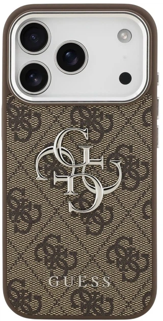 Панель Guess Big 4G Classic Logo для Apple iPhone 17 Pro Brown (3666339517939) - зображення 3