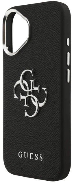 Панель Guess Grained Big 4G Classic Logo для Apple iPhone 17 Black (3666339518073) - зображення 5