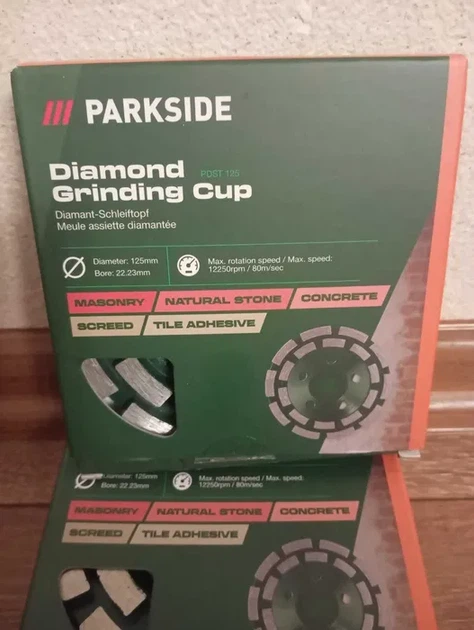 Чашка алмазна PARKSIDE сегментна дворядна 230* 22.23 мм 125* 22.23 - изображение 5